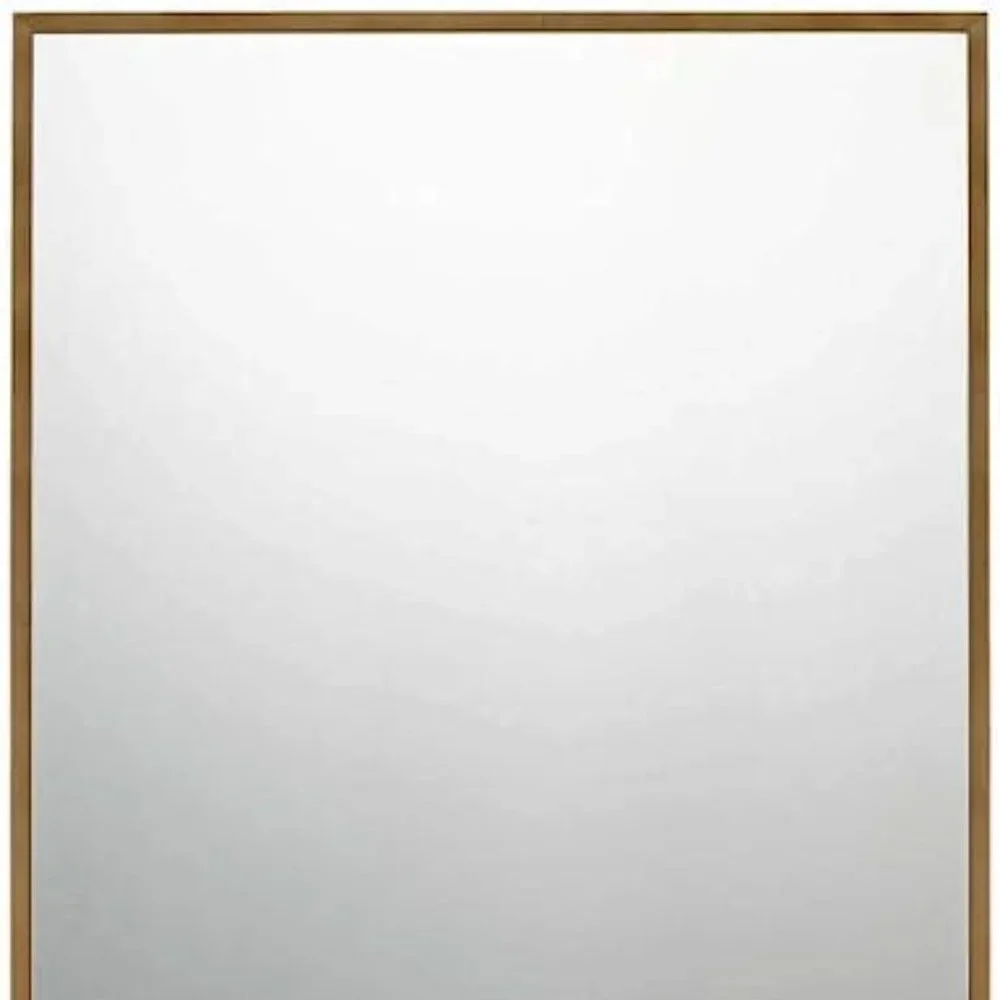 QUOIZEL QR3330 Reflections 36 X 24 inch Antique Brass Mirror